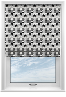 Castillo Velvet, Illusion - Motorised Roman Blind
